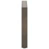 Pieds de table basse en U, 2 pièces, acier naturel, 50 x (42-43) cm 
