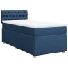 Sommier à lattes de lit avec matelas Bleu 90x190 cm Tissu 