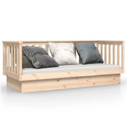 Lit de jour sans matelas 75x190 cm bois de pin massif 
