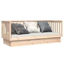 Lit de jour sans matelas 75x190 cm bois de pin massif 