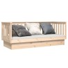 Lit de jour sans matelas 75x190 cm bois de pin massif 