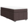 Sommier à lattes de lit avec matelas Marron foncé 100x200 cm 