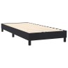 Sommier à lattes de lit avec matelas noir 100x210 cm velours 