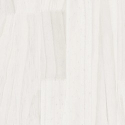 Cadre de lit sans matelas blanc bois massif 