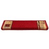 Tapis d'escalier autoadhésifs 10 pcs 65x21x4 cm Rouge 