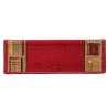 Tapis d'escalier autoadhésifs 10 pcs 65x21x4 cm Rouge 
