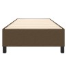Cadre de lit sans matelas marron foncé 80x200 cm tissu 