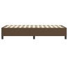 Cadre de lit sans matelas marron foncé 80x200 cm tissu 