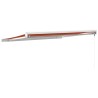 Auvent rétractable orange et marron 3x2,5 m tissu et aluminium 