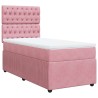 Sommier à lattes de lit avec matelas Rose 90x190 cm Velours 