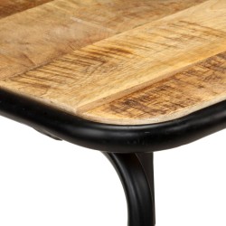 Chaises de bar lot de 2 bois de manguier solide 