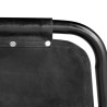 Chaises à manger lot de 4 noir cuir véritable 