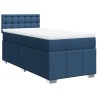 Sommier à lattes de lit avec matelas Bleu 80x200 cm Tissu 