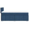 Sommier à lattes de lit avec matelas Bleu 80x200 cm Tissu 