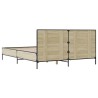 Cadre de lit sans matelas chêne sonoma 150x200 cm 