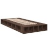 Cadre de lit sans matelas chêne marron 90x200 cm 