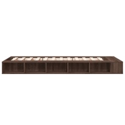Cadre de lit sans matelas chêne marron 90x200 cm 