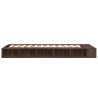 Cadre de lit sans matelas chêne marron 90x200 cm 