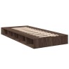 Cadre de lit sans matelas chêne marron 90x200 cm 