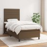 Sommier à lattes de lit avec matelas Marron foncé 90x200 cm 