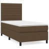 Sommier à lattes de lit avec matelas Marron foncé 90x200 cm 