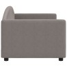 Lit de repos sans matelas taupe 80x200 cm tissu 