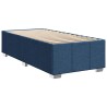 Cadre de lit sans matelas bleu 100x200 cm tissu 
