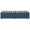 Cadre de lit sans matelas bleu 100x200 cm tissu 