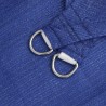 Voile d'ombrage 160 g/m² Bleu 2,5x2,5x3,5 m PEHD 
