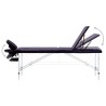 Table de massage pliable 3 zones Aluminium Violet 