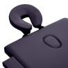 Table de massage pliable 3 zones Aluminium Violet 