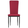 Chaises à manger lot de 4 Rouge bordeaux Velours 