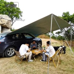 SUV, Auvent latéral pour voiture, bâche imperméable avec poteau, corde