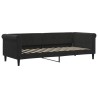 Lit de repos sans matelas noir 80x200 cm velours 