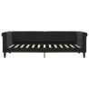 Lit de repos sans matelas noir 80x200 cm velours 