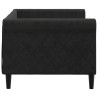 Lit de repos sans matelas noir 80x200 cm velours 
