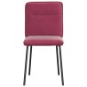 Chaises à manger lot de 4 Rouge bordeaux Velours 