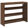 Étagère à chaussures chêne marron 80x25x62 cm bois ingénierie 