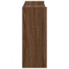 Étagère à chaussures chêne marron 80x25x62 cm bois ingénierie 