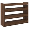 Étagère à chaussures chêne marron 80x25x62 cm bois ingénierie 