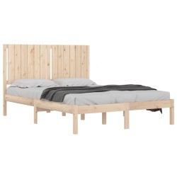 Cadre de lit sans matelas 140x200 cm bois massif de pin 
