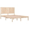 Cadre de lit sans matelas 140x200 cm bois massif de pin 