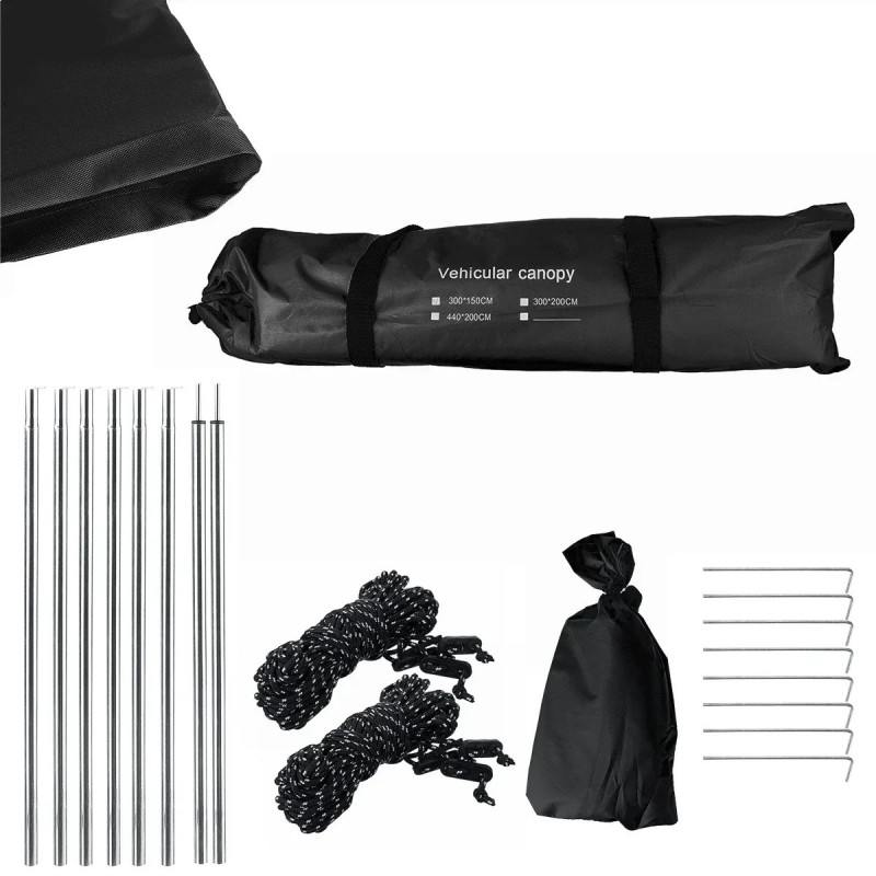 Tente de toit anti-UV pour voiture, abri de voiture portable, ombre la Tente de toit anti-UV pour voiture, abri de voiture portable, ombre la