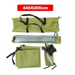 Tente de toit anti-UV pour voiture, abri de voiture portable, ombre la