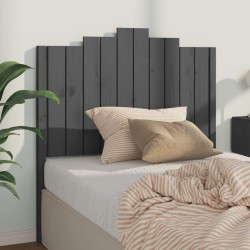 Tête de lit Gris 106x4x110 cm Bois massif de pin 