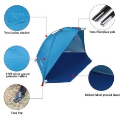 Tente pare-soleil pour sports de plein air, pêche, pique-nique, plage,