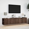Meuble TV mural avec LED chêne marron 180x31x39,5 cm 