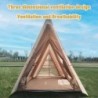 Tente de Camping Gonflable Triangulaire, Installation Facile, 4 Saison