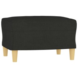Repose-pied Noir 60x50x41 cm Tissu 