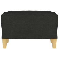 Repose-pied Noir 60x50x41 cm Tissu 
